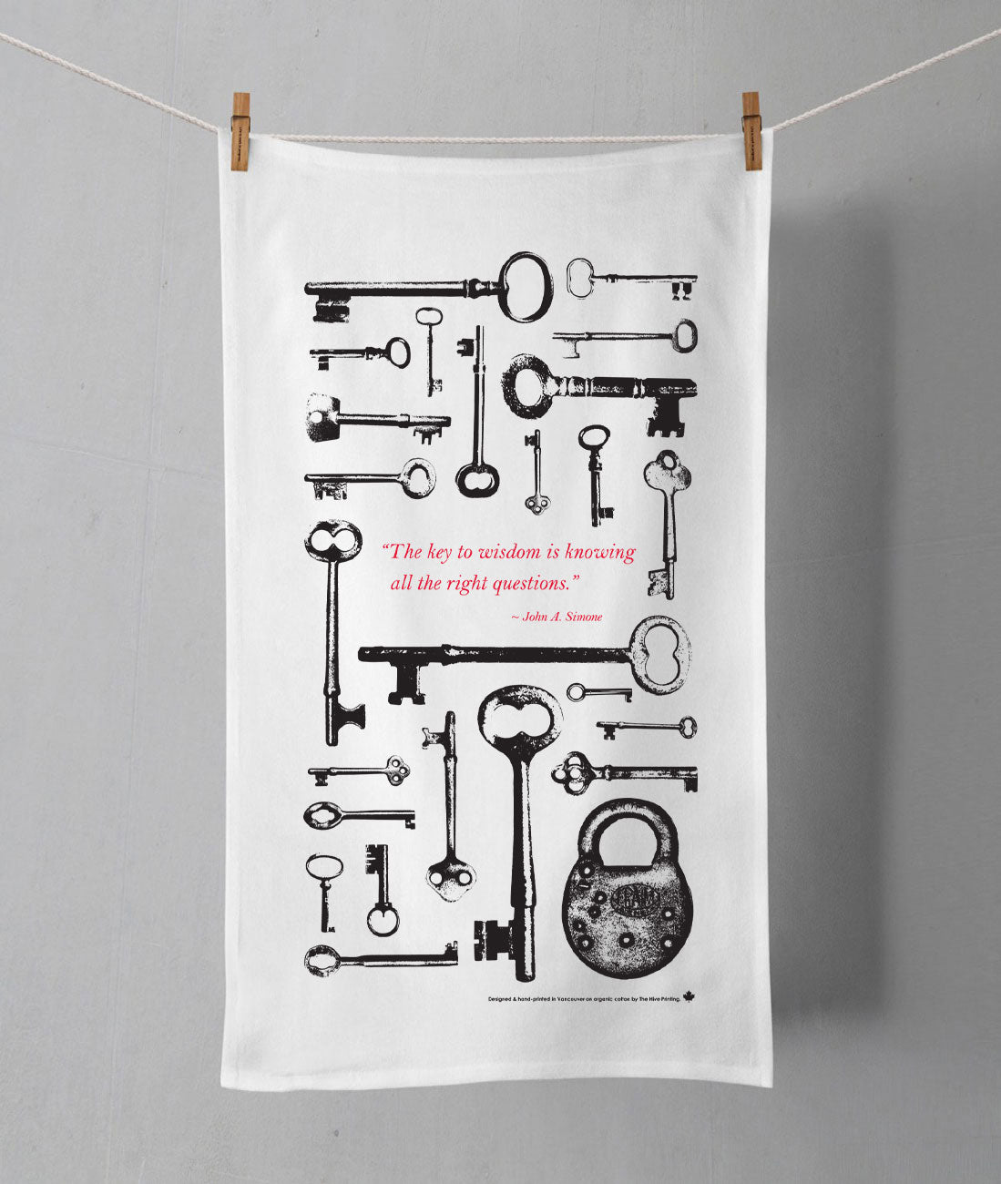 Antique Key Tea Towel