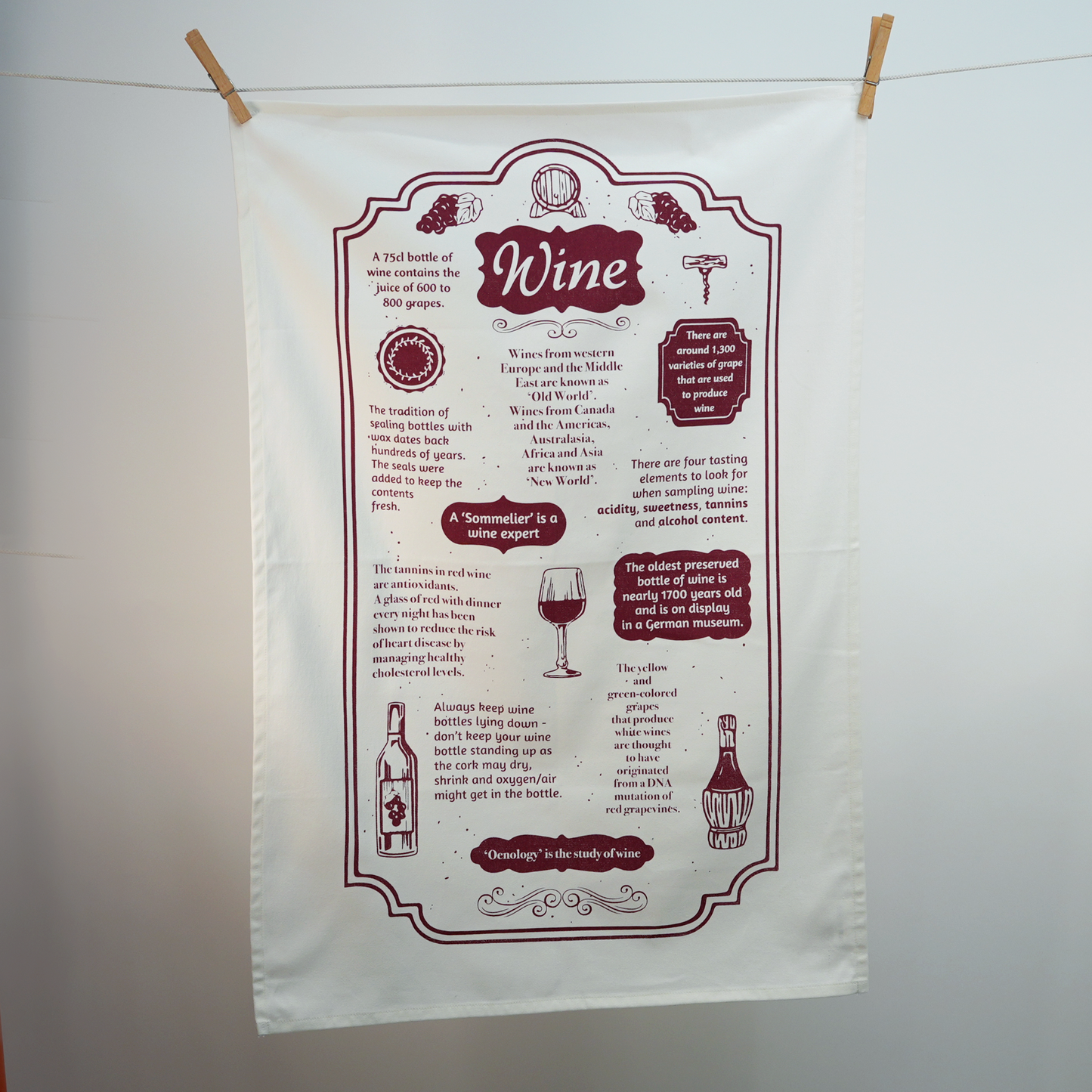 Wine Tea Towel