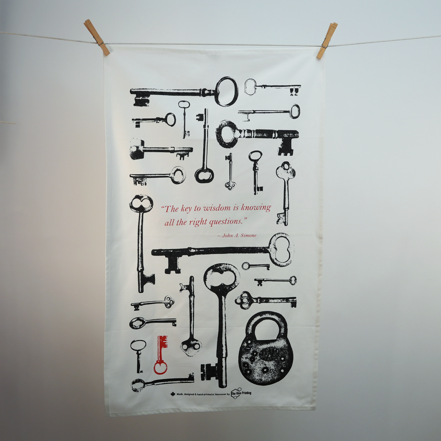 Antique Key Tea Towel
