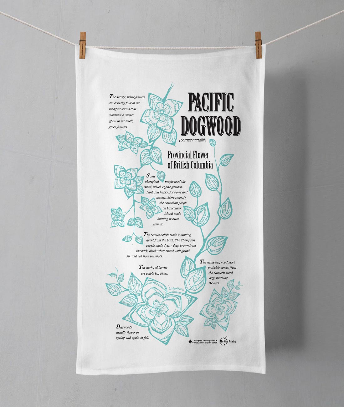 Dogwood Tea Towel