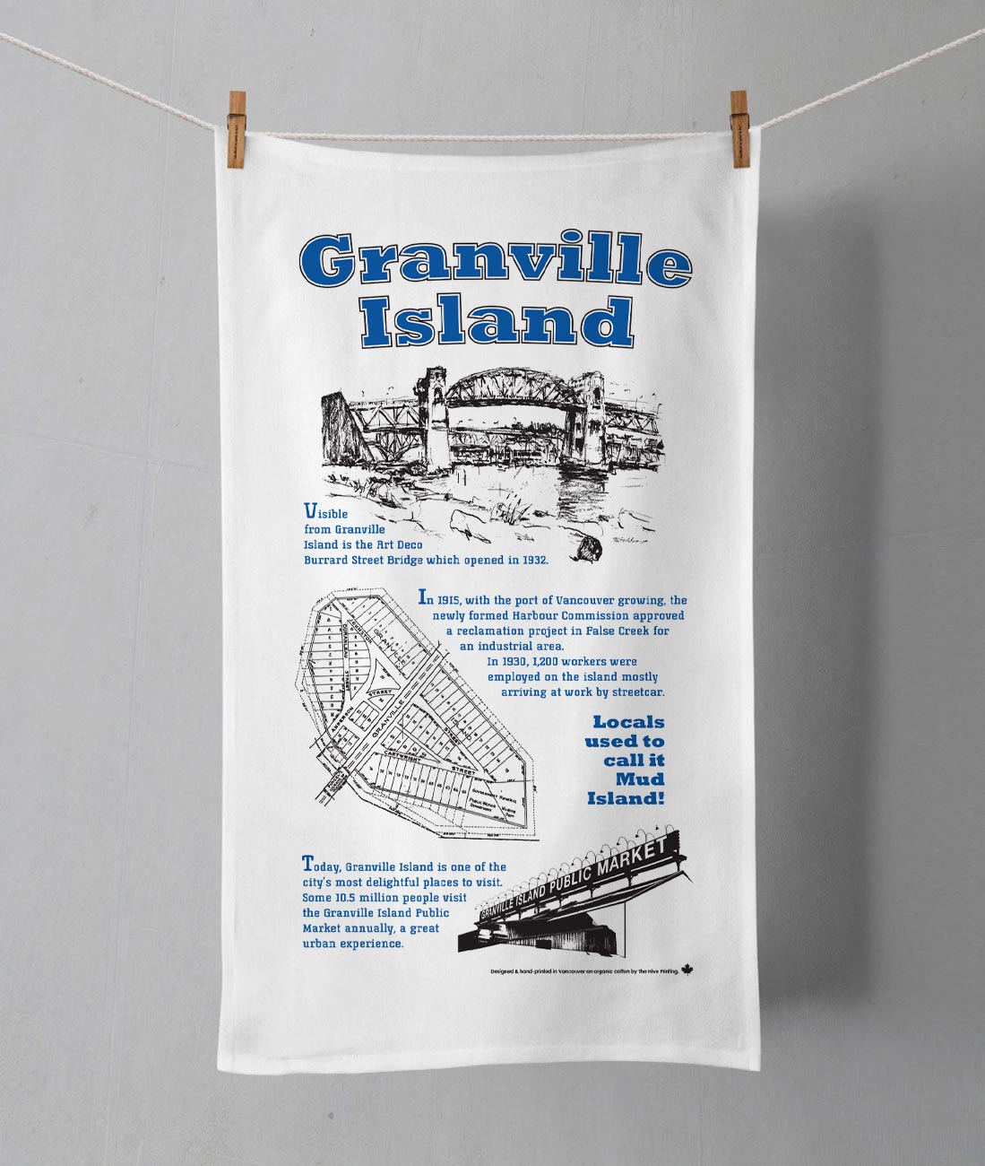 Granville Island Tea Towel