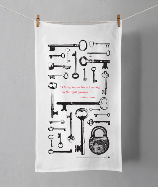 Antique Key Tea Towel