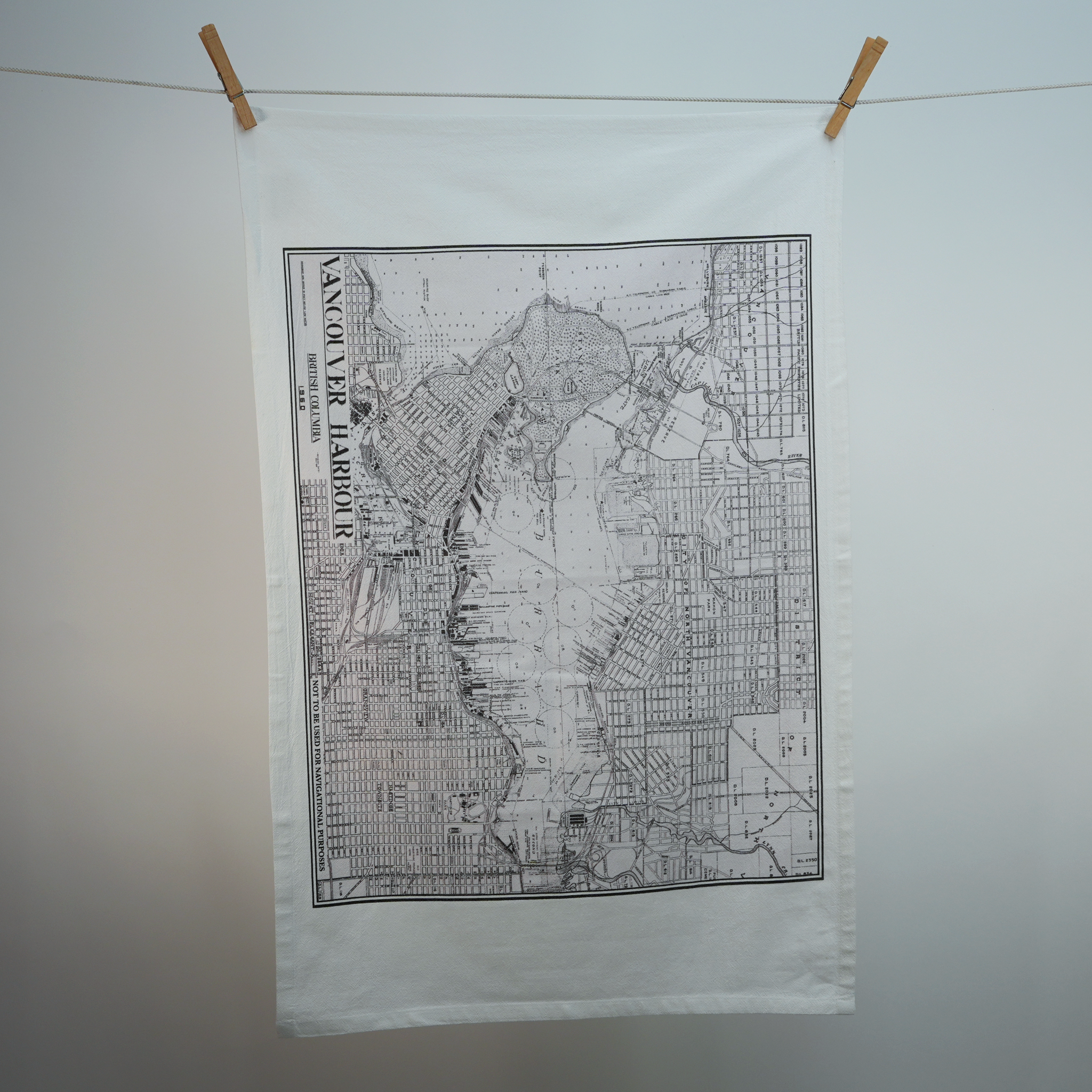 Vancouver Harbour Tea Towel