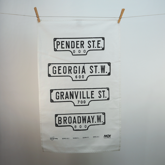 Street Signs Tea Towel