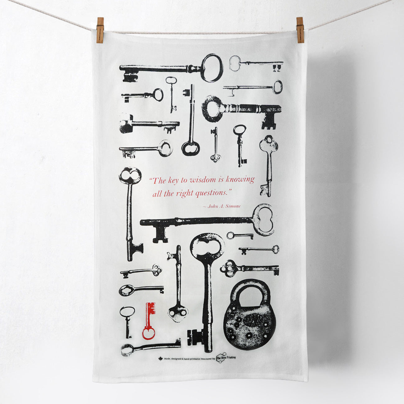 Antique Key Tea Towel
