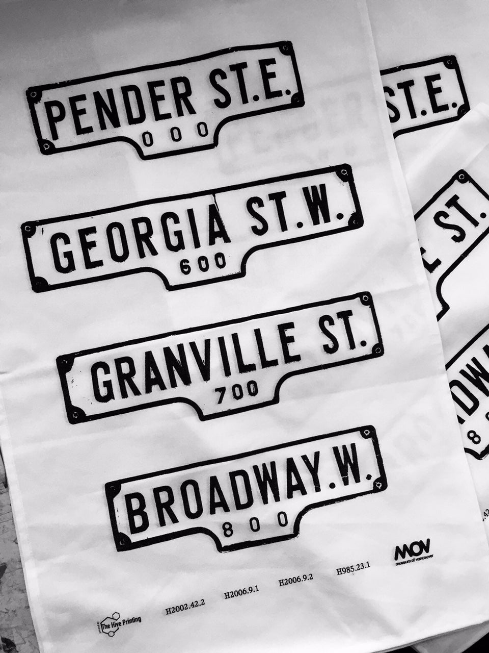 Street Signs Tea Towel